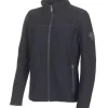 BEATA FULL ZIP, 100% FILTAD ULL — BLACK
