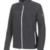 BEATA FULL ZIP, 100% FILTAD ULL — GRAPHITE MARL