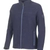 BEATA FULL ZIP, 100% FILTAD ULL — LIGHT NAVY