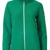 BEATA FULL ZIP, 100% FILTAD ULL — PARAKEET