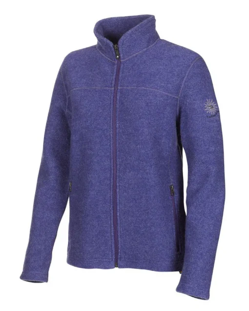BEATA FULL ZIP, 100% FILTAD ULL — PURPLE HAZE