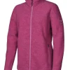BEATA FULL ZIP, 100% FILTAD ULL — VERY BERRY