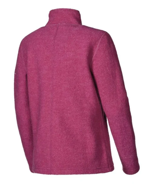 BEATA FULL ZIP, 100% FILTAD ULL — VERY BERRY