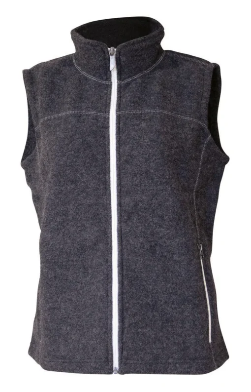 BEATA VEST, 100% FILTAD ULL — GRAPHITE MARL