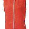 BEATA VEST, 100% FILTAD ULL — MANDARIN RED