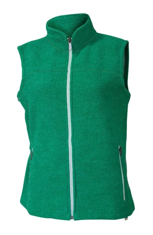 BEATA VEST, 100% FILTAD ULL — PARAKEET