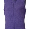 BEATA VEST, 100% FILTAD ULL — PURPLE HAZE