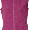BEATA VEST, 100% FILTAD ULL — VERY BERRY