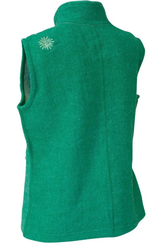 BEATA VEST, 100% FILTAD ULL — PARAKEET