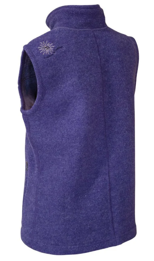 BEATA VEST, 100% FILTAD ULL — PURPLE HAZE