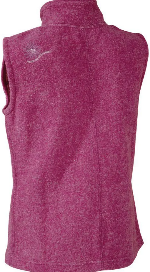 BEATA VEST, 100% FILTAD ULL — VERY BERRY