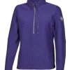 BONNIE HALF ZIP, 98% ULL — DARK PURPLE