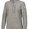 BONNIE HALF ZIP, 98% ULL — GREY MARL