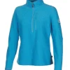 BONNIE HALF ZIP, 98% ULL — TURQUOISE