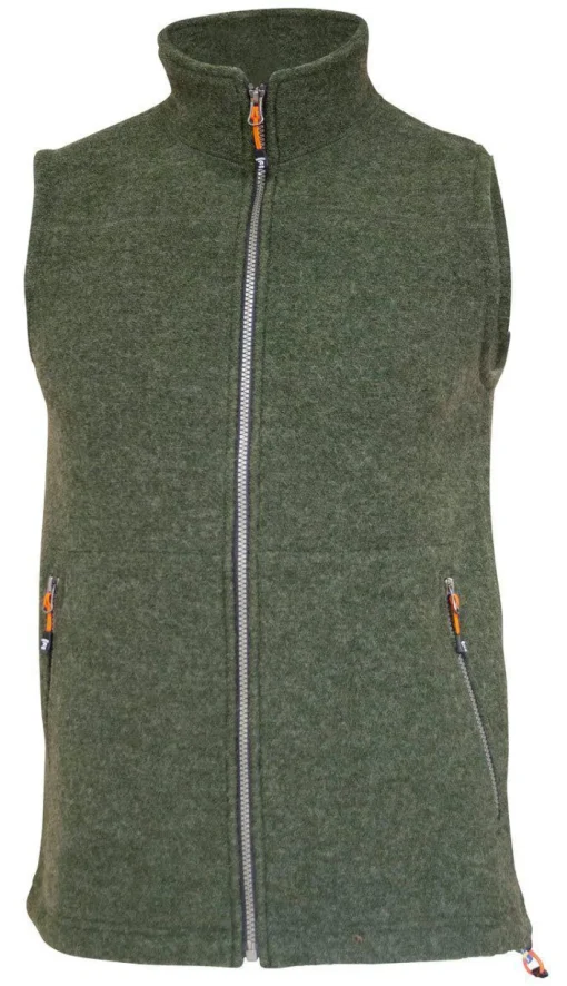 DANTE VEST, 100% FILTAD ULL — LODEN GREEN