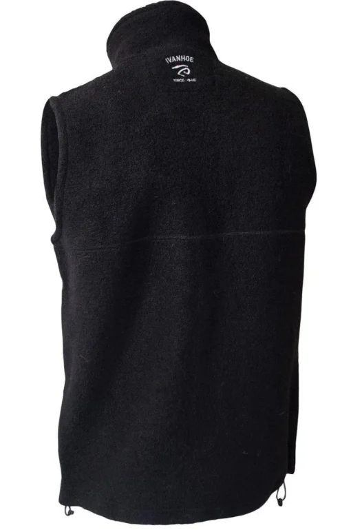 DANTE VEST, 100% FILTAD ULL — BLACK