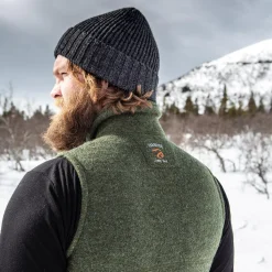 DANTE VEST, 100% FILTAD ULL — LODEN GREEN