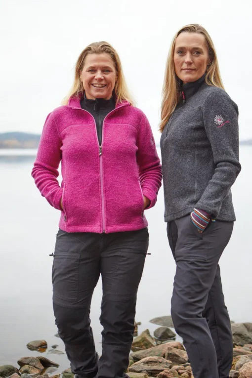 DINA HALF ZIP, 100% FILTAD ULL — TURQUOISE