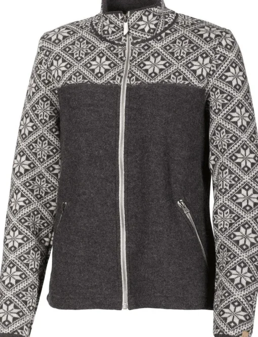 ELLIE FULL ZIP, 100% ULL — GRAPHITE MARL