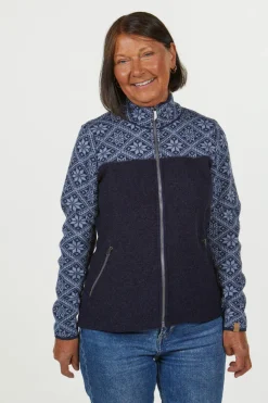 ELLIE FULL ZIP, 100% ULL — LODEN GREEN