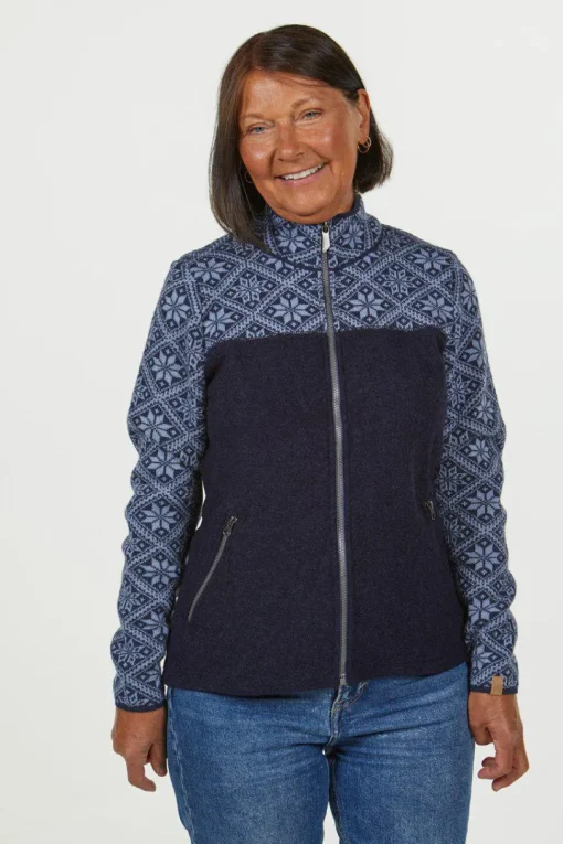 ELLIE FULL ZIP, 100% ULL — LODEN GREEN