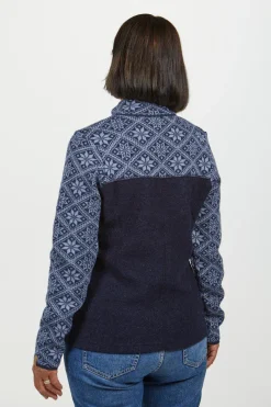 ELLIE FULL ZIP, 100% ULL — LODEN GREEN