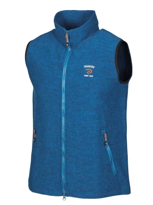ELTON VEST, 98% ULL — ELECTRIC BLUE