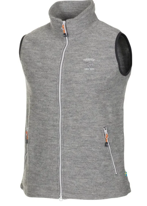 ELTON VEST, 98% ULL — GREY MARL