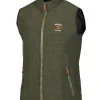 ELTON VEST, 98% ULL — LODEN GREEN