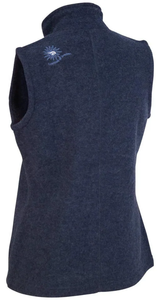 FLORA VEST, 60% FILTAD ULL, 40% LYOCELL — LIGHT NAVY