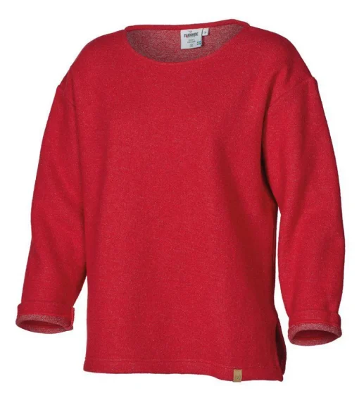 GY BYSTAD SOLID, 60% ULL 40% LYOCEL — FIERY RED