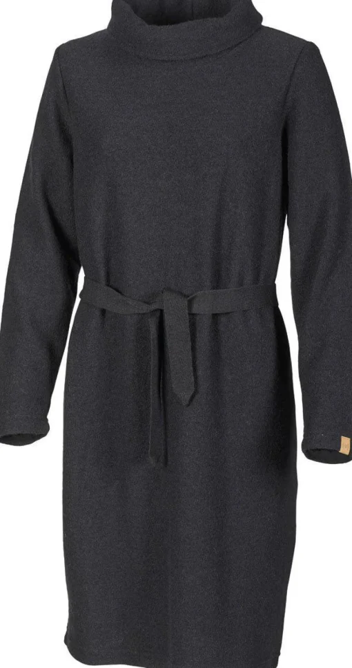 GY GISSLARP DRESS, 60% FILTAD ULL, 40% LYOCELL — BLACK