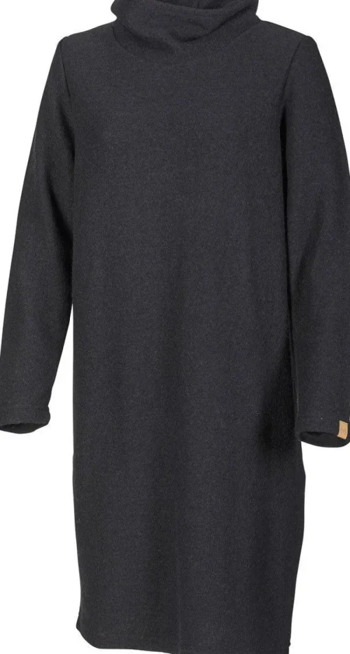 GY GISSLARP DRESS, 60% FILTAD ULL, 40% LYOCELL — BLACK