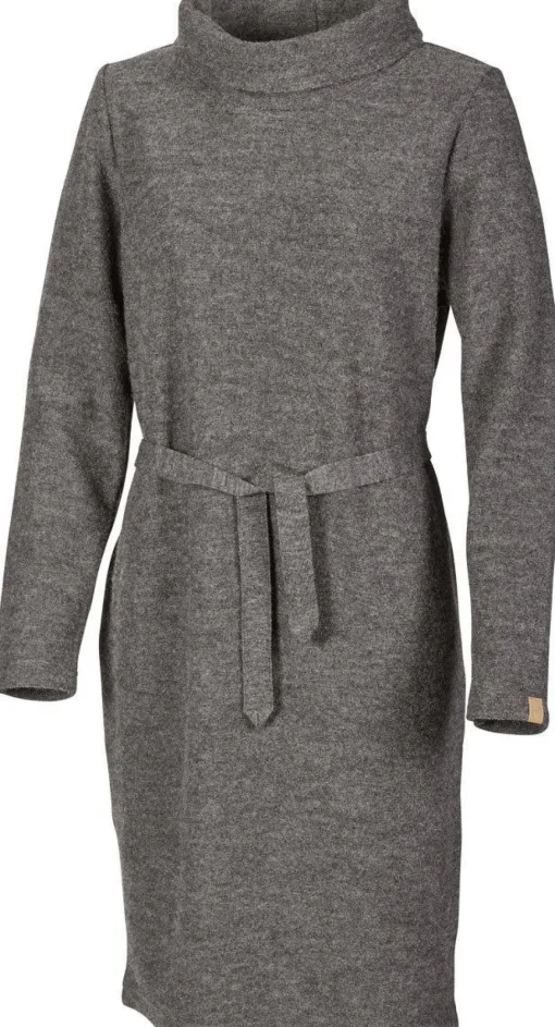 GY GISSLARP DRESS, 60% FILTAD ULL, 40% LYOCELL — GREY