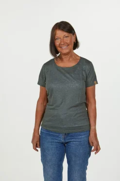 GY LEILA T-SHIRT — LAVENDER GRAY