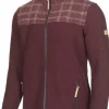 GY LUMBER JACKET, 100% FILTAD ULL — RUBY WINE