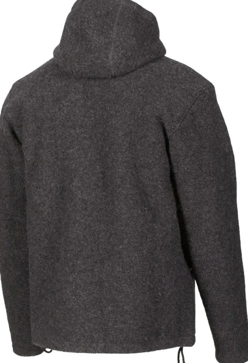 GY STRETEN JACKET, 100% FILTAD ULL — GRAPHITE MARL