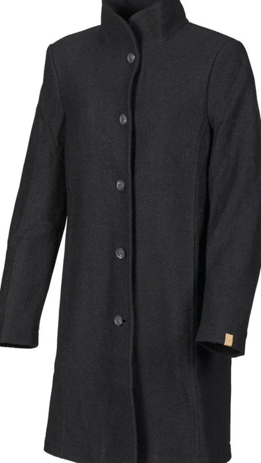 GY/SMART CASUAL RYBO, 100% FILTAD ULL — BLACK