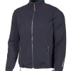 HADAR FULL ZIP, 100% EXTRA FINE MERINOULL — NAVY
