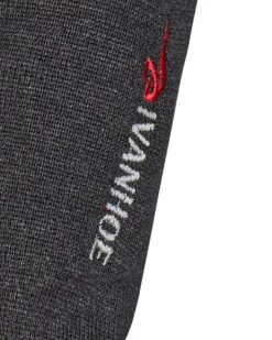 HADAR FULL ZIP, 100% EXTRA FINE MERINOULL — GRAPHITE MARL