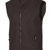 HADAR VEST, 100% EXTRA FINE MERINOULL — BLACK
