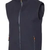 HADAR VEST, 100% EXTRA FINE MERINOULL — NAVY