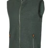 HADAR VEST, 100% EXTRA FINE MERINOULL — RIFLE GREEN