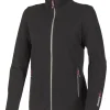 HEDDA FULL ZIP, 100% EXTRA FINE MERINOULL — BLACK