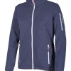 HEDDA WINDBREAKER, 100% EXTRA FINE MERINOULL — STEELBLUE