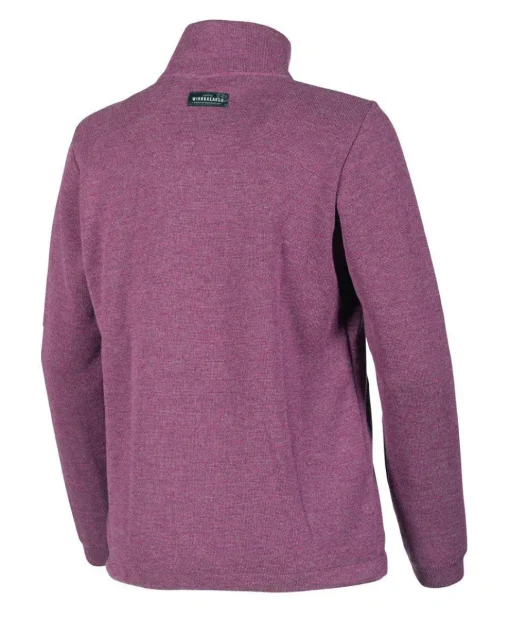 HEDDA WINDBREAKER, 100% EXTRA FINE MERINOULL — PURPLE