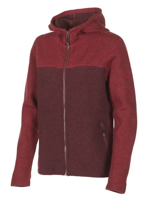 HILMA HOOD, 100% FILTAD ULL — DEEP RED