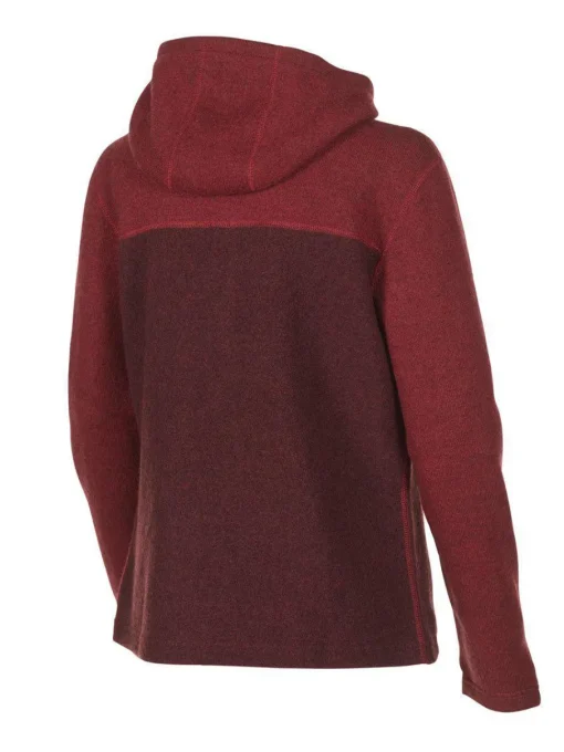 HILMA HOOD, 100% FILTAD ULL — DEEP RED