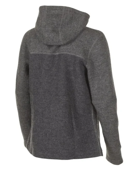 HILMA HOOD, 100% FILTAD ULL — GREY