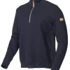 HUGO HALF ZIP, WINDBREAKER, 100% ULL — NAVY
